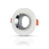 Oczko V-TAC gips beton GU10 okrągłe wpuszczane białe/chrom VT-862-CRD 5 lat gwarancji